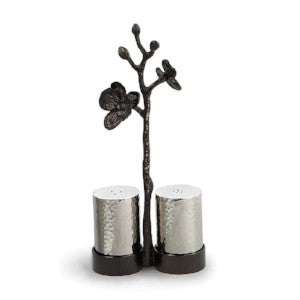 Black Orchid Salt And Pepper Shakers By Michael Aram