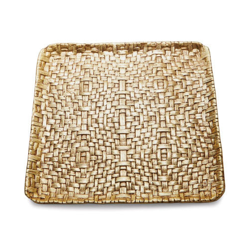 Palm Square Gold Plate By Michael Aram