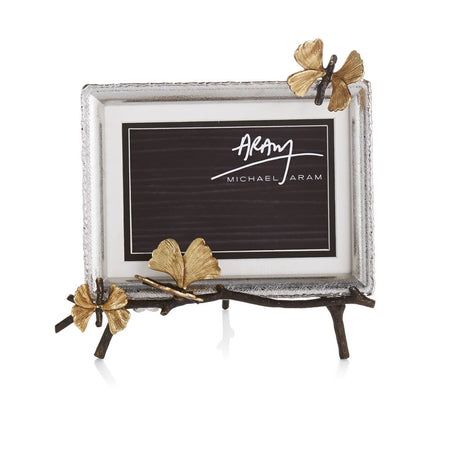 Butterfly Ginkgo 5 x7 Convertible Frame on Easel By Michael Aram