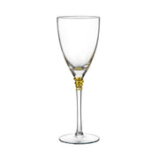 Gold Helix Wine Stem Glass  By Qualia