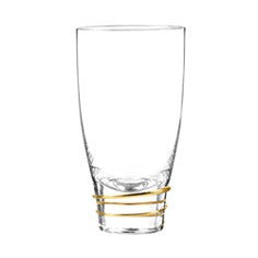 Gold Helix Highball Glass By Qualia