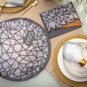 Geometric  Matzoh Cover & Afikomen Bag