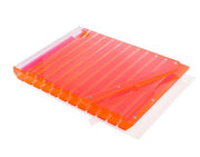 Striped Lucite Challah Board By Apeloig Collection With Knife