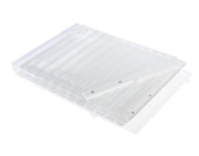 Striped Lucite Challah Board By Apeloig Collection With Knife