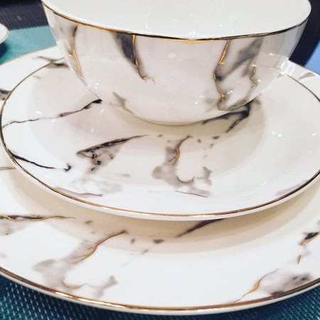 Marble Dinnerware 18 Piece