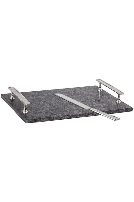 Granite Challah Board With Knife By Classic Touch