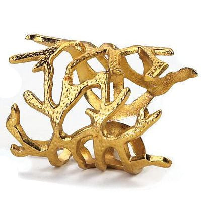 Coral Napkin Rings By Bodrum
